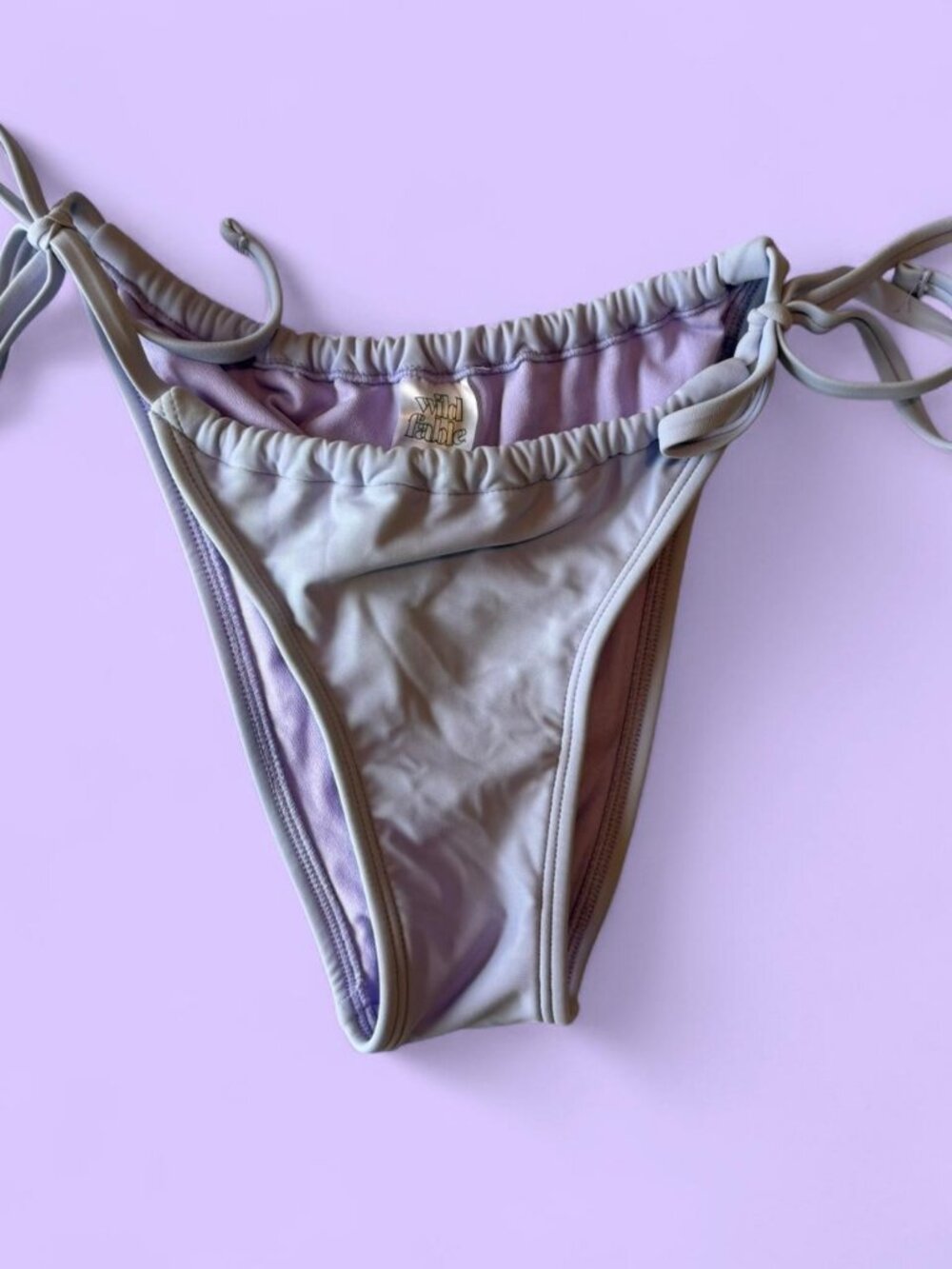 Wild Fable lilac adjustable strap bikini bottoms